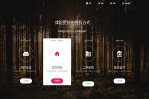 PHP域名授权系统网站 精美UI支付系统团队合作代理返利发卡系统 授权授权管理工单系统
