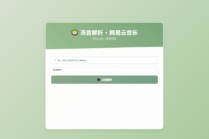 扣扣网易音乐解析UI模版 自适应双端